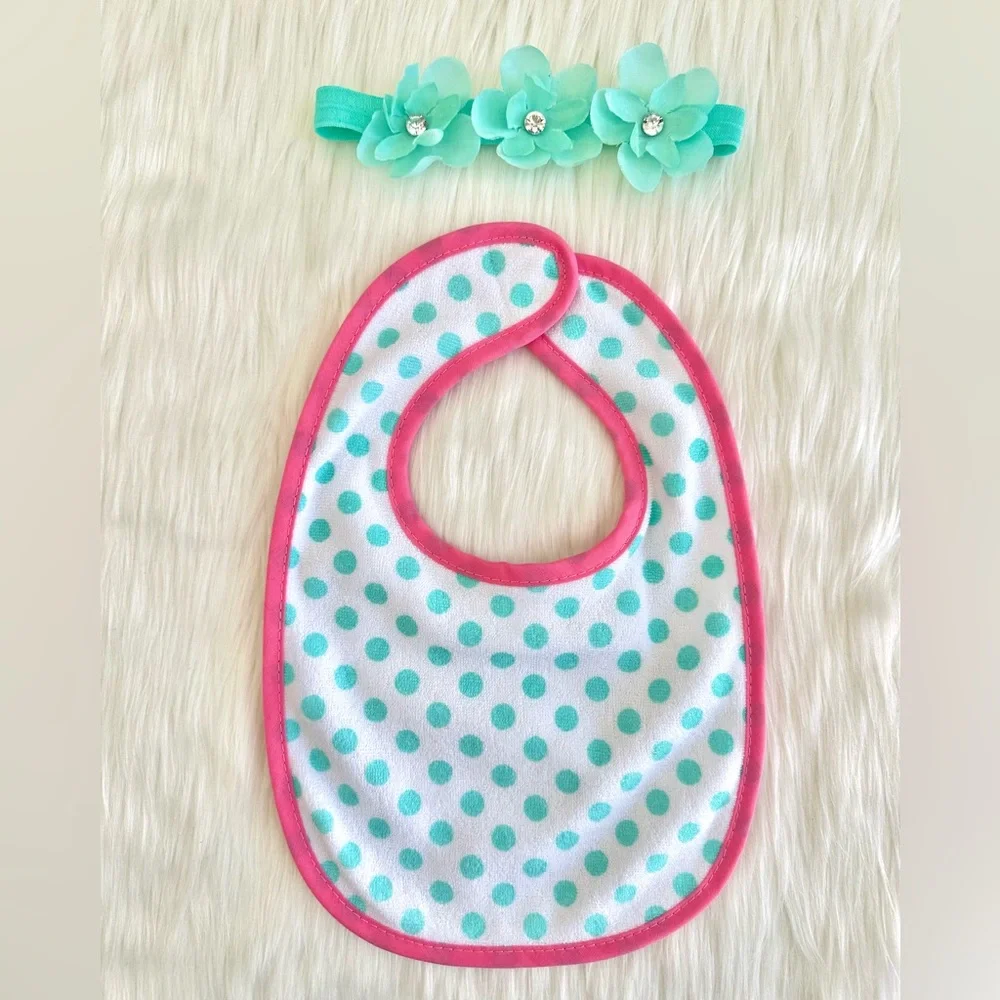 FLORAL BIB SET